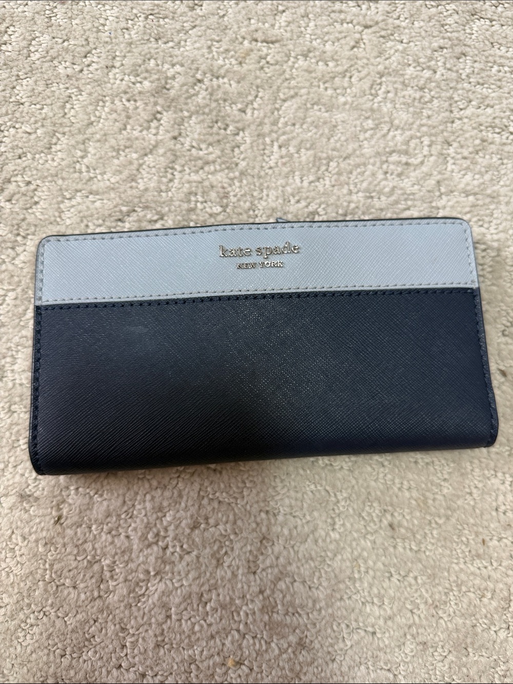 Kate Spade New York two color blue Wallet NWOT